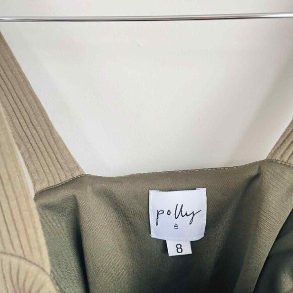 Princess Polly Green Ribbed Seamless Bodysuit Size 8 - Picture 5 of 6